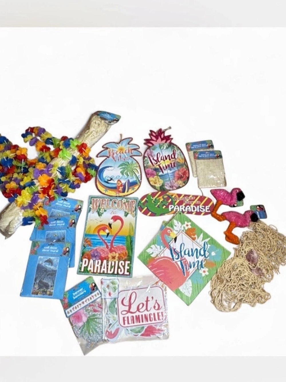 Tropical Island Party Decor 20 Piece Set
